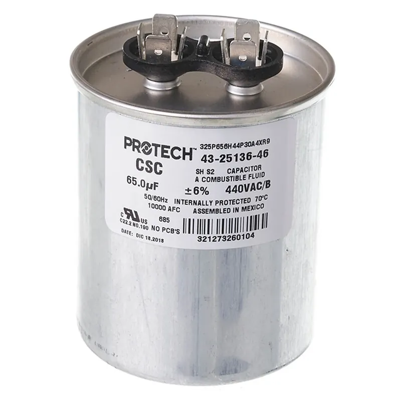 RHEEM 43-25136-46 Capacitor - 65/440 Single Round