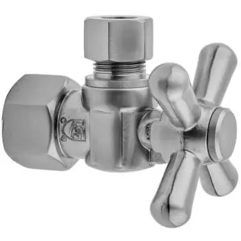 Jaclo 616-2-CB Quarter Turn Angle Pattern 1/2 Inches IPS x 3/8 Inches O.D.