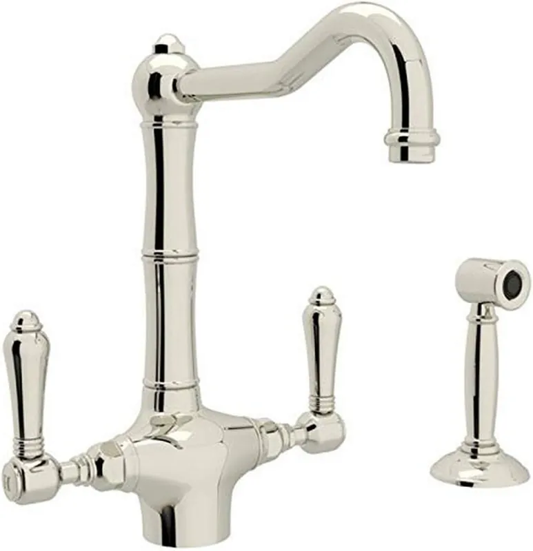 Rohl A1679LMWSPN-2 Kitchen Faucets 2.2 Gallons Per Minute 8.9 Inches x 8.7 Inches x 11.5 Inches