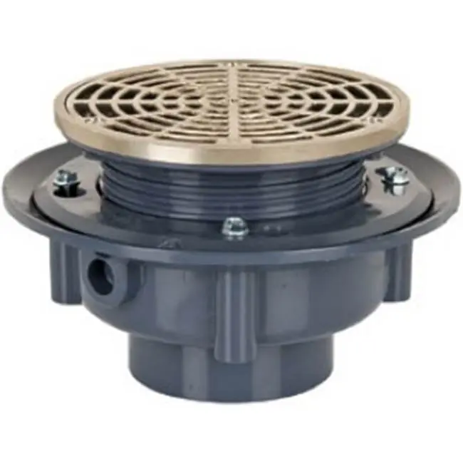 SIOUX 863-435NRT Adj Flashing Drain 3 PVC 5NB R&S Rnd-T