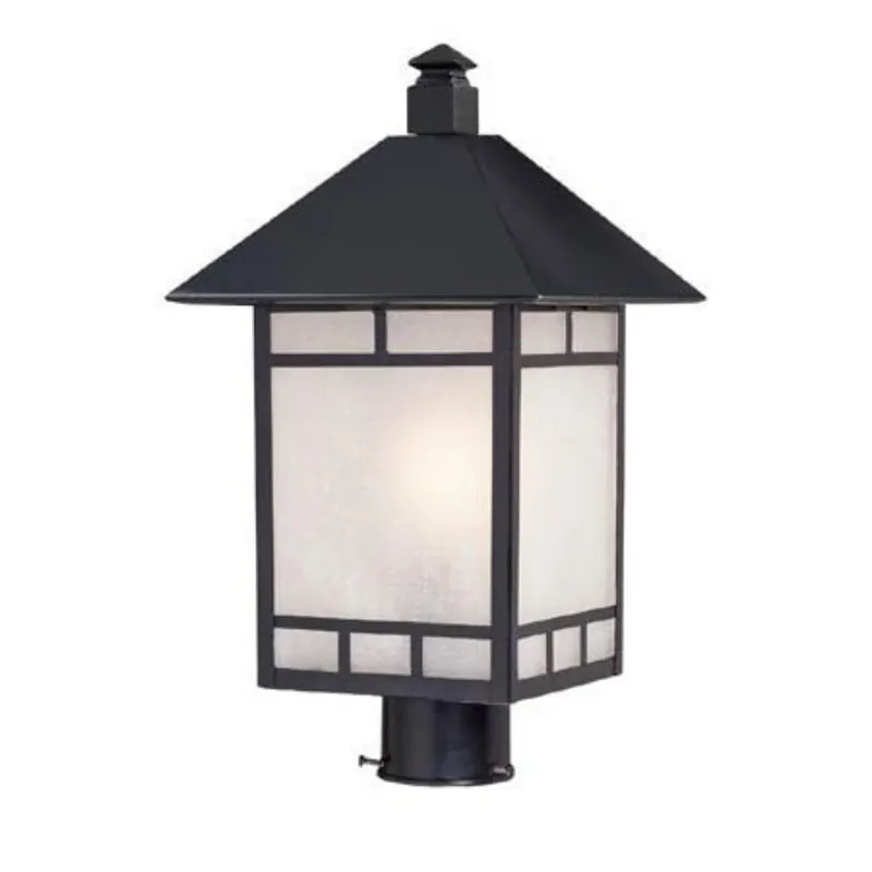 ACCLAIM 9027BK Artisan 1 Light Post Mount