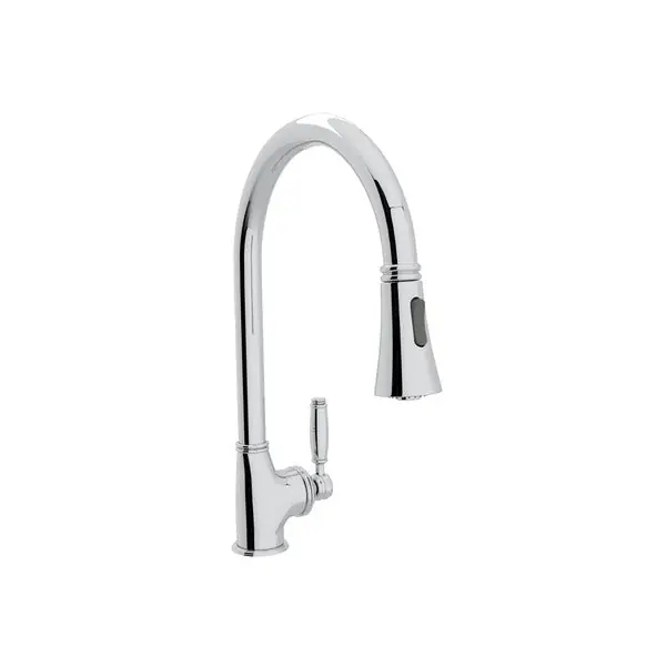Rohl MB7928LM-APC Michael Berman Gotham Single-Handle Pull-Down Sprayer Kitchen Faucet