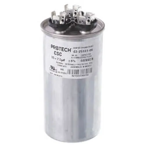 Rheem 43-25141-06 Capacitor - 35/7.5/440 Dual Round