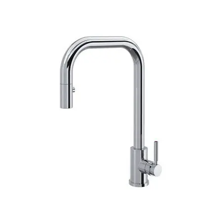 Rohl U.4046L-APC-2 Holborn Pull-Down Kitchen Faucet With U-Spout