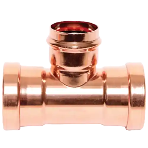 Legend Valve 450-324P LegendPress Reducing Tee 3 in Press x 3 in Press x 2 in Press