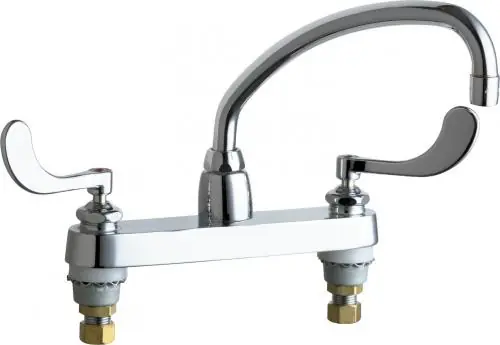 Chicago Faucets 1100-L9-317ABCP Hot and Cold Water Sink Faucet