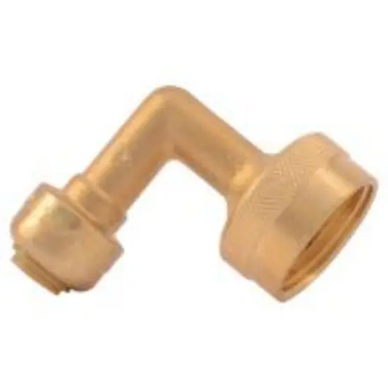 CASH-ACME U2276LF SharkBite Dishwasher Elbow 1/4 inches (3/8 inches OD) x 3/4 inches Garden Hose Nut