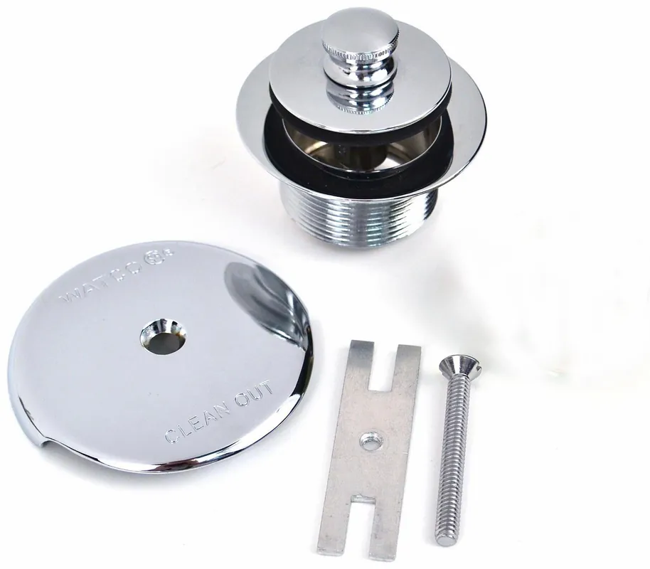 WATCO 38290-CP Push Pull Metal Trim Kit in Polished Chrome