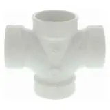 TIGRE 428-3510 2 Inches PVC DWV Double Sanitary Tee