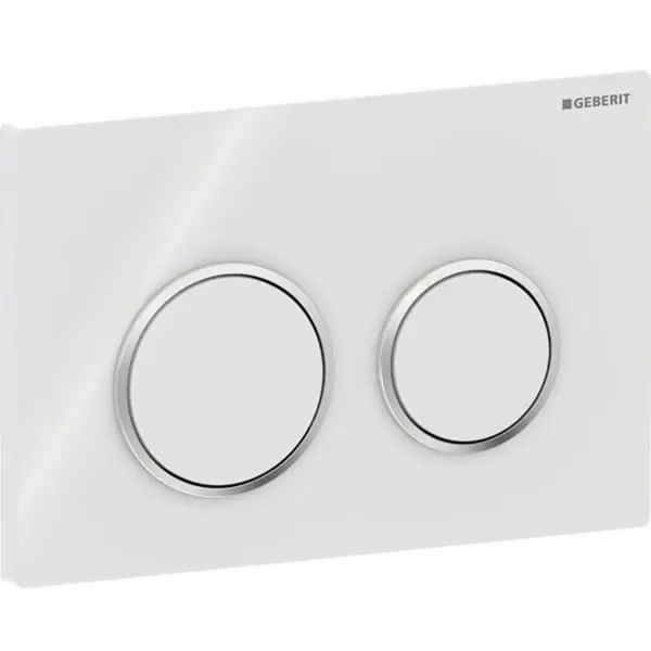 Geberit 115.085.11.1 Omega20 Actuator Plate, Round, Dual Flush