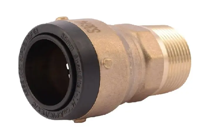 Reliance Worldwide Corporation UXL114140M SharkBite Large Diameter Coupling with Male Connector 1-1/2 inches X 1-1/2 inches MNPT