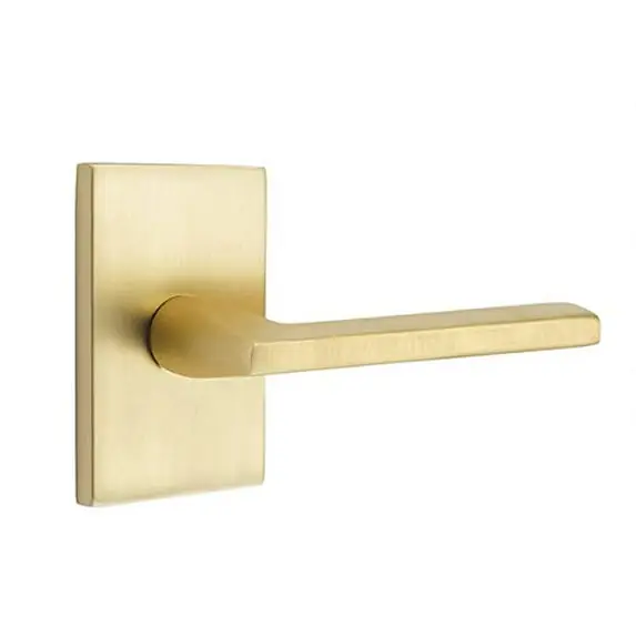 Emtek 5212HLOLHUS4 Privacy Set Modern Rectangular Rosette Helios Lever LH