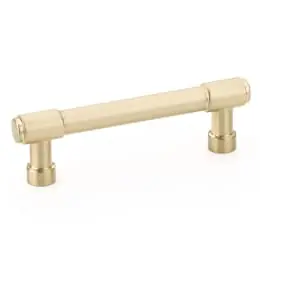 Emtek 86689US4 Jasper Cabinet Pull with 6 in Center to Center Satin Brass Finish