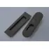 Emtek 2165US19138 Narrow Oval Privacy Pocket Door Mortise Lock for 1-3/8 inches Thick Doors