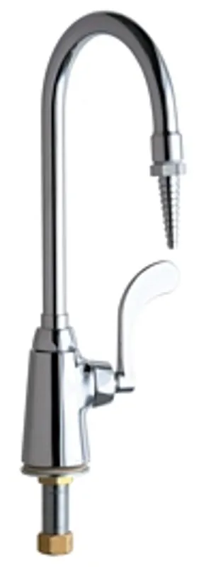 Chicago Faucets 927-317XKCP Deck-mounted Manual Laboratory Faucet Single-hole Single-supply