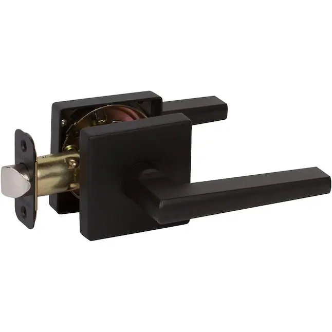 Delany 353519 Vida Hall/Closet Door Lever with Square Backplate