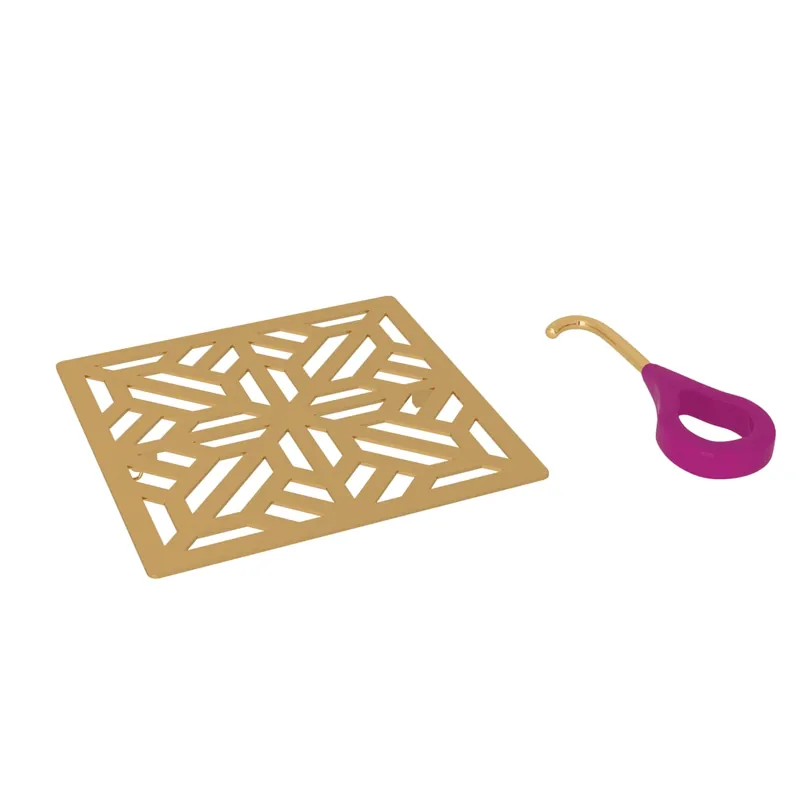 ROHL DC3144ULB Mosaic Decorative Drain Cover Unlacquered Brass