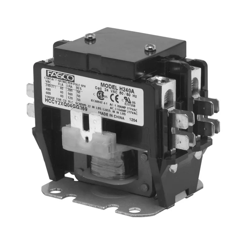 FASCO H240A Definite Purpose Contactor 2-Pole 40A 24VAC