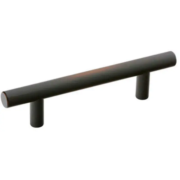 Emtek 86364US19 Brass Bar Cabinet Pull with 10 in Center to Center Flat Black Finish