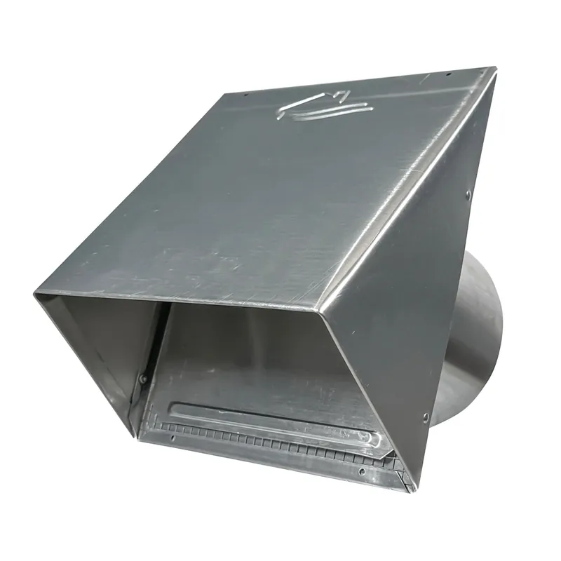 Builders Best 112452 Heavy Gauge Hood With Flapper and 1/4 x 1/4 in Removable Screen