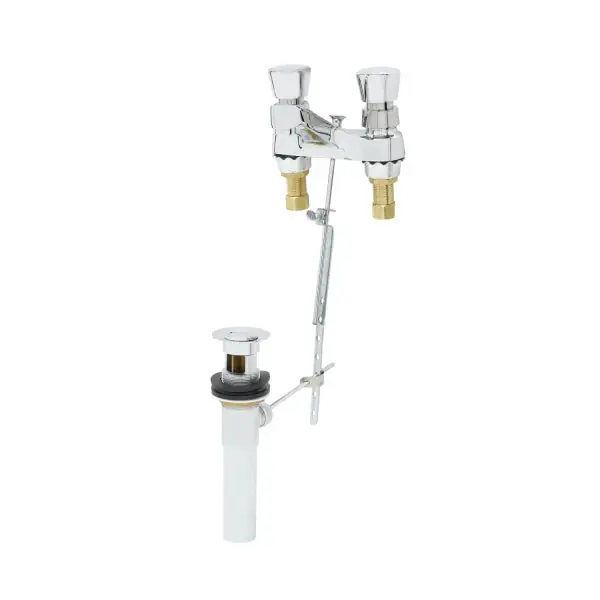 TSB B-0830 T&S 4CC Slow Self Closing Lavatory Faucet W/Pop-Up Drain