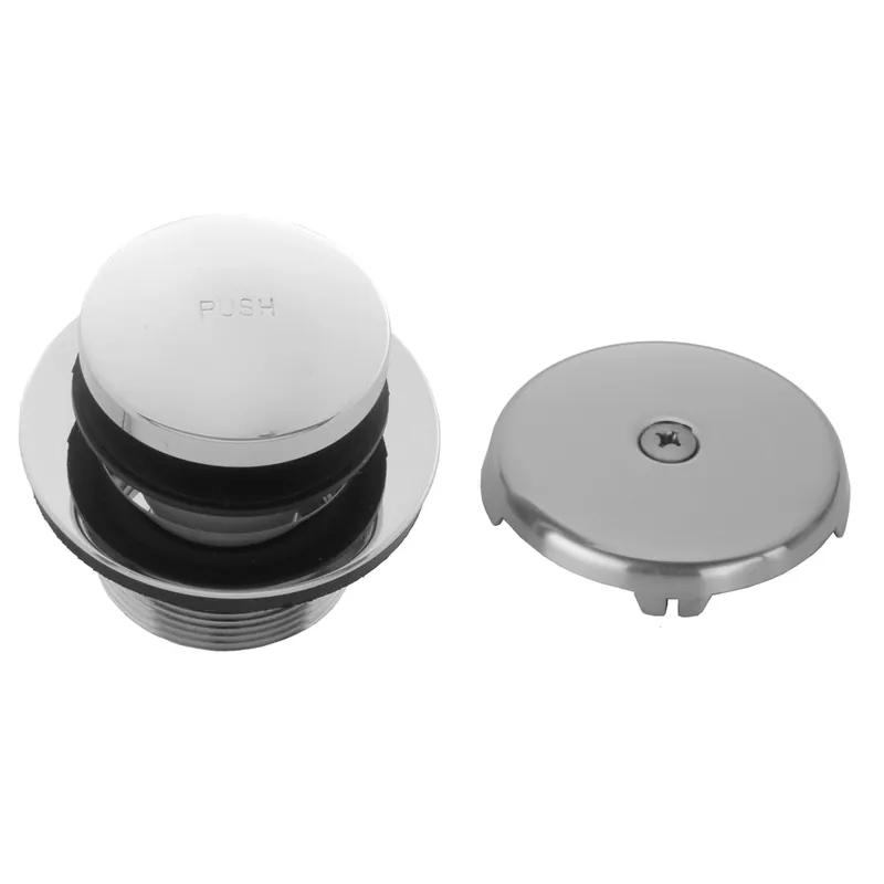 Jaclo 531-PN Toe Control Tub Drain Strainer With Faceplate