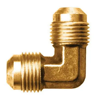 BRASS 55-6 90 Degree Elbow 3/8 Inches Flare x Flare