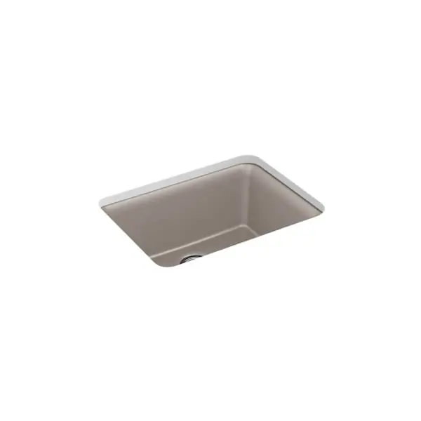KOHLER 28001-CM3 Cairn 24-1/2 x 18-5/16 in. No Hole Composite Single Bowl Undermount Kitchen Sink