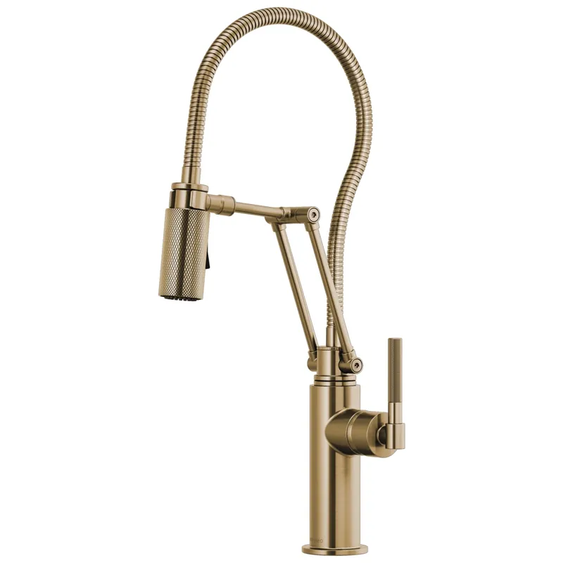 Brizo 63143LF-GL Litze Single Handle Pull Down Kitchen Faucet