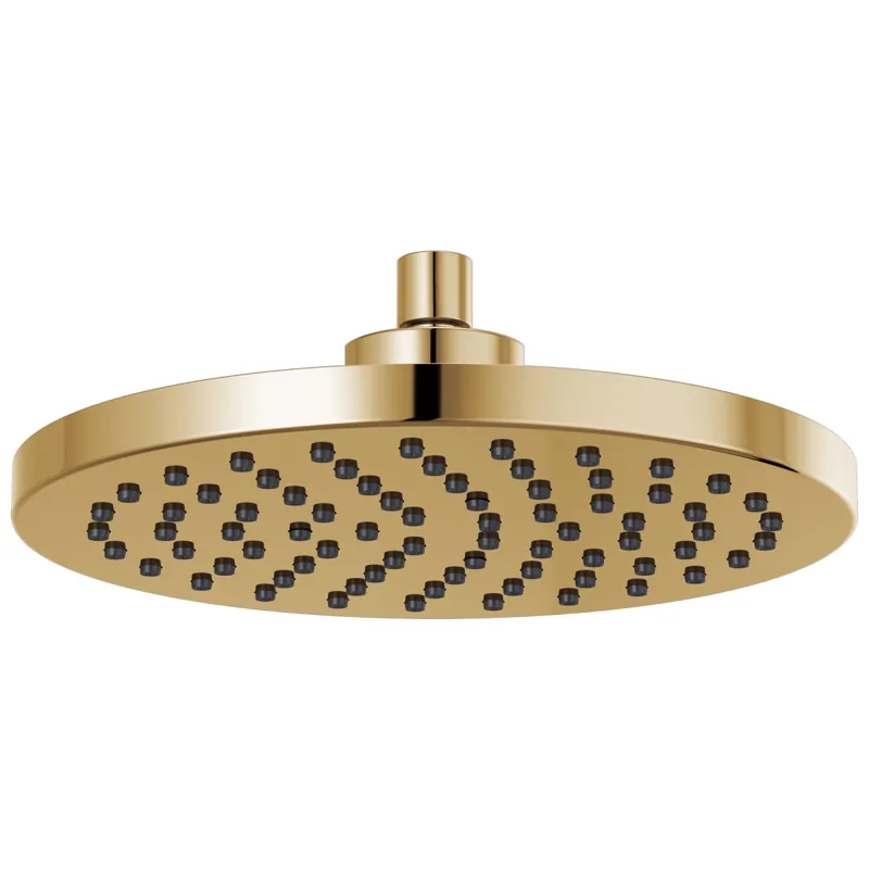Brizo 81398-PG Universal Showering 10 Inches Linear Round Single-Function Raincan Shower Head 1.75 GPM