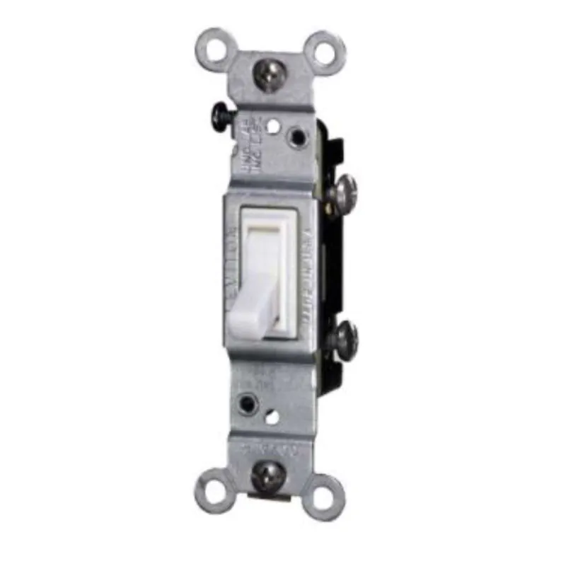 Leviton C22-02651-02W Toggle Switch 15 A 120 V