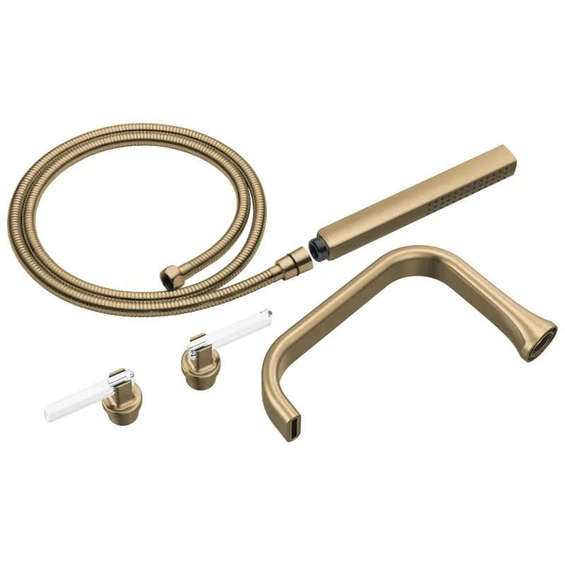 Brizo T70368-GLCL Allaria Two-Handle Tub Filler Trim Kit with Lever Handles