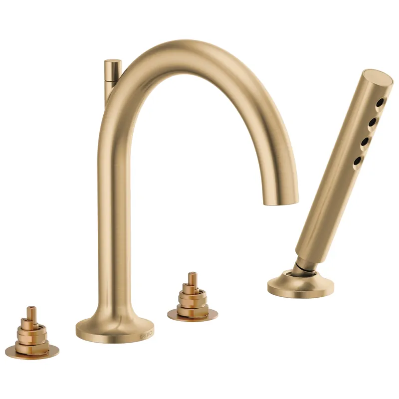 BRIZO T67475-GLLHP Odin Roman Tub Faucet with Handshower Two Handle LHP