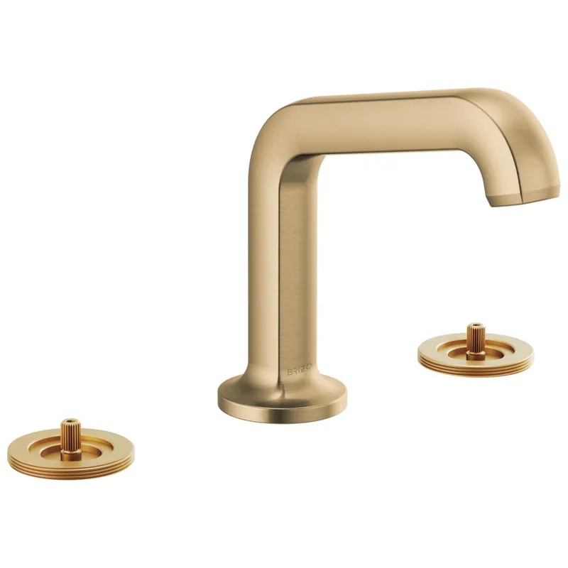 BRIZO 65307LF-GLLHP-ECO Kintsu Two Handle Widespread Bathroom Sink Faucet in Luxe Gold