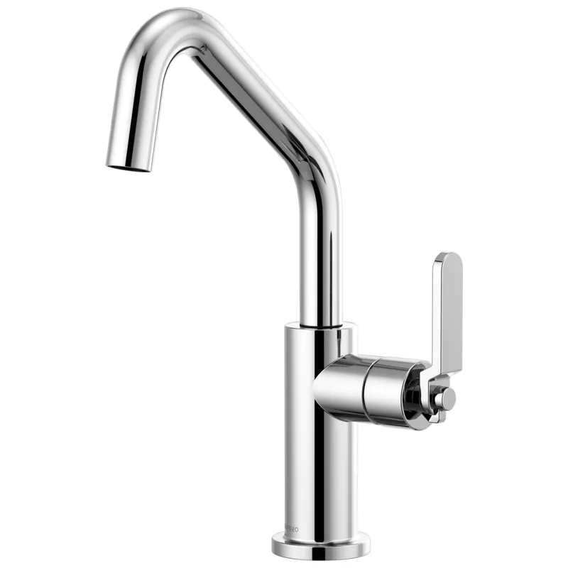 BRIZO 61064LF-PC Litze Bar Faucet with Angled Spout and Industrial Handle Kit