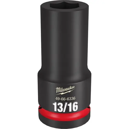 Milwaukee 49-66-6336 Shockwave Impact 3/4 inches Drive 13/16 inches Deep 6 PT Socket