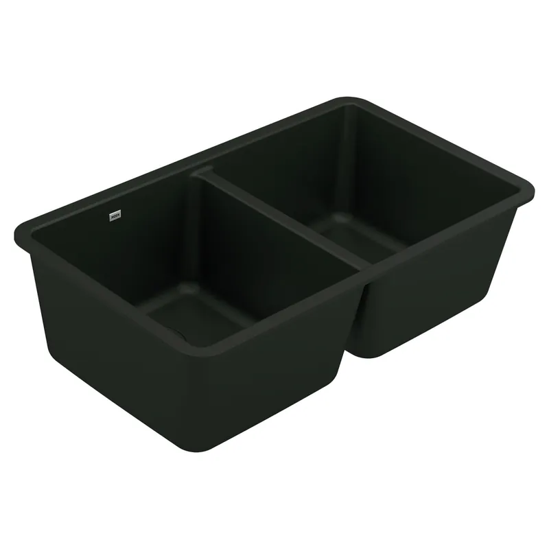 Moen GGB4012B Double Bowl Kitchen Sink Granite Stainless Steel 33 x 18-1/2 inch