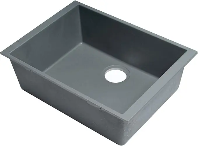 ALFI AB2420UM-T Kitchen Sink 24 inches Undermount Single Bowl