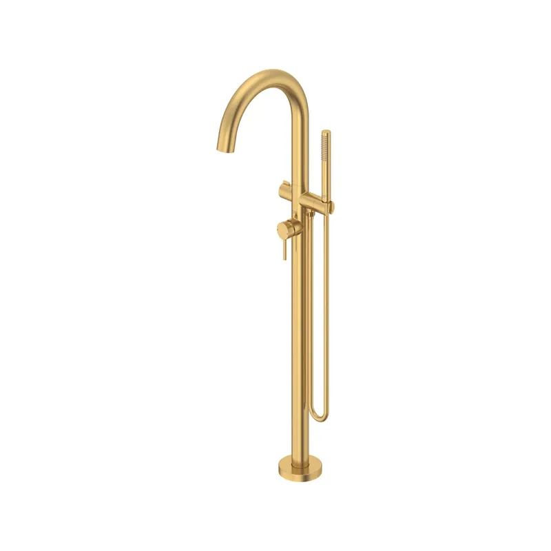 American Standard T064951.GN0 Tub Filler Contemporary Round Freestanding with Handshower 1 Lever
