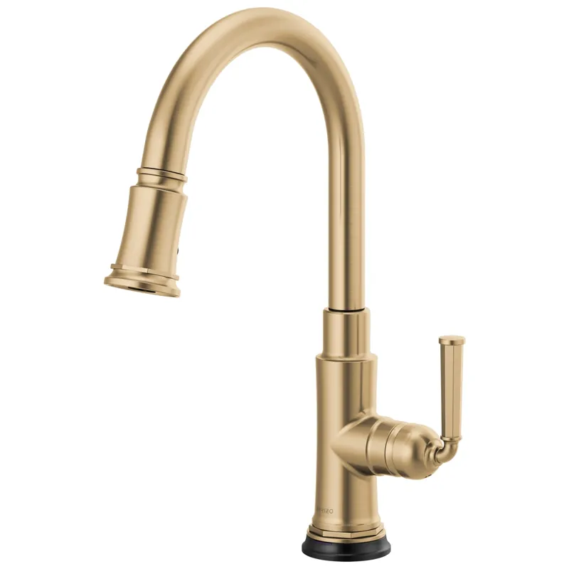 Brizo 64074LF-GL Rook Single Handle Pull Down Kitchen Faucet