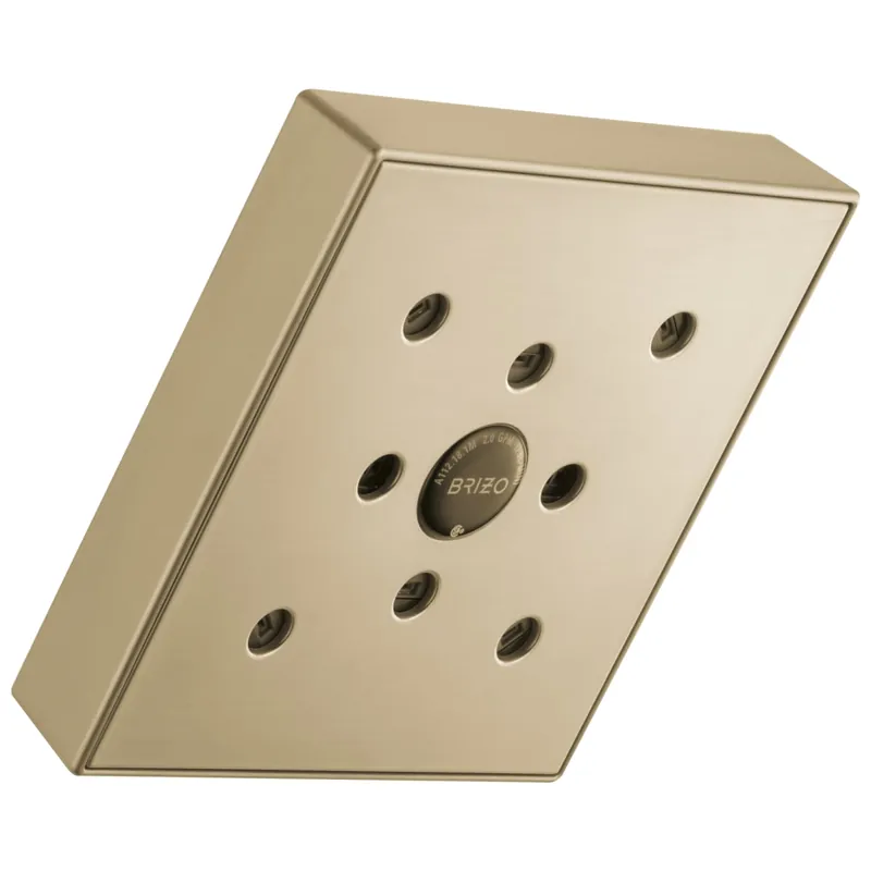 Brizo 87380-GL Universal Showering 5 3/8 Inches Linear Square Okinetic Single Function Wall Mount Showerhead