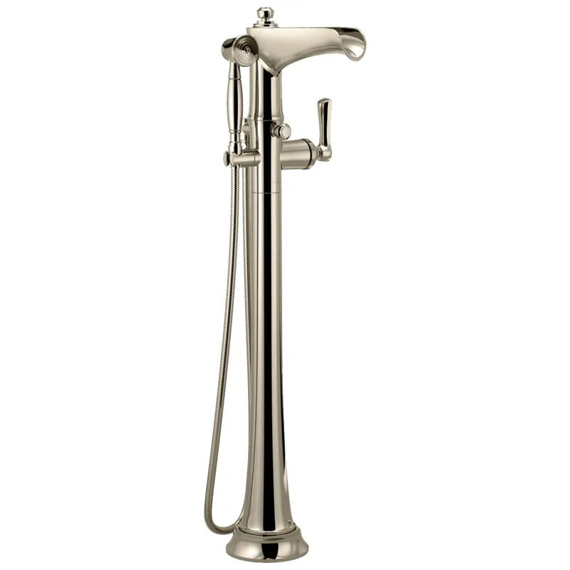 Brizo T70161-PN Rook Single Lever Handle Floor Mount Filler Trim Only