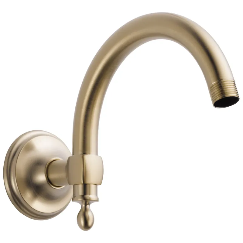 Brizo RP70909GL Universal Showering: 10 Inches Classic Wall Mount Shower Arm And Flange