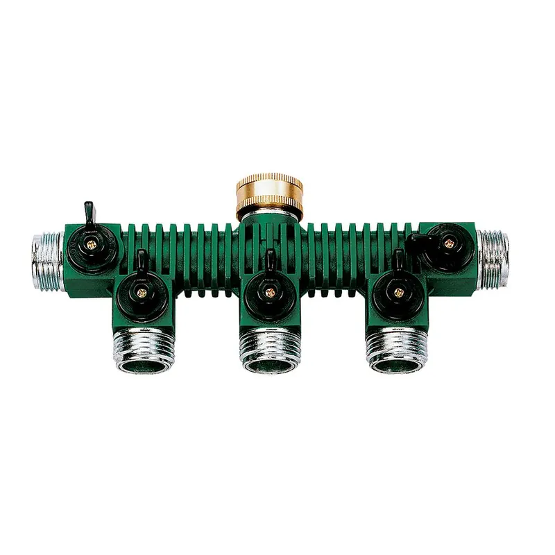 Orbit 62019N Zinc 5-Way Shut-Off Hose Manifold