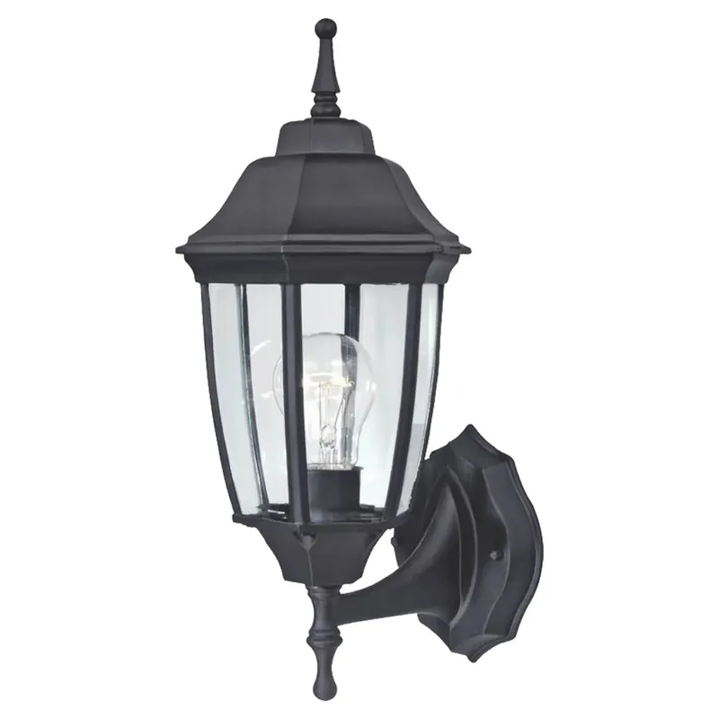 BOSTON HARBOR HL-018B-P- BK Outdoor Wall Lantern 120 V 60 W