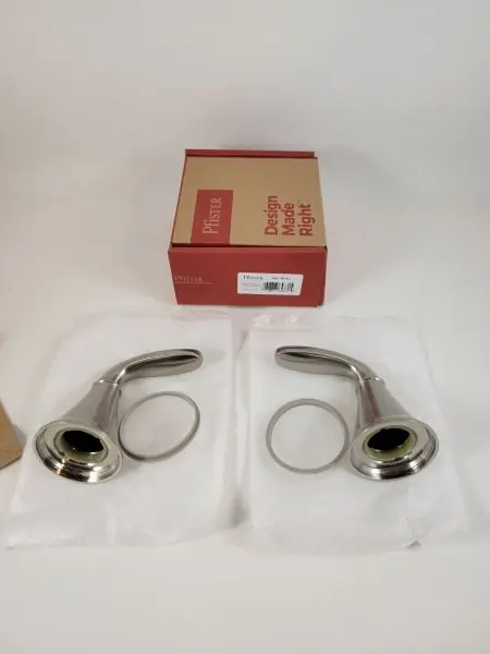 Pfister 940-604J Wide-Spread Handle Set Brushed Nickel
