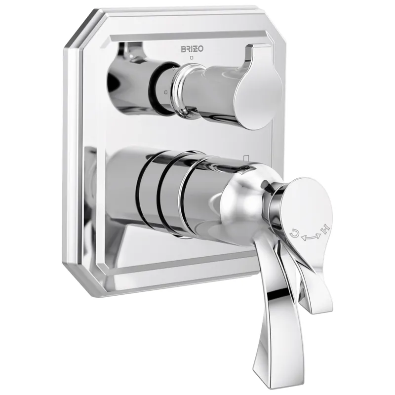 Brizo T75530-PC Virage Three Handle Thermostatic Valve Trim