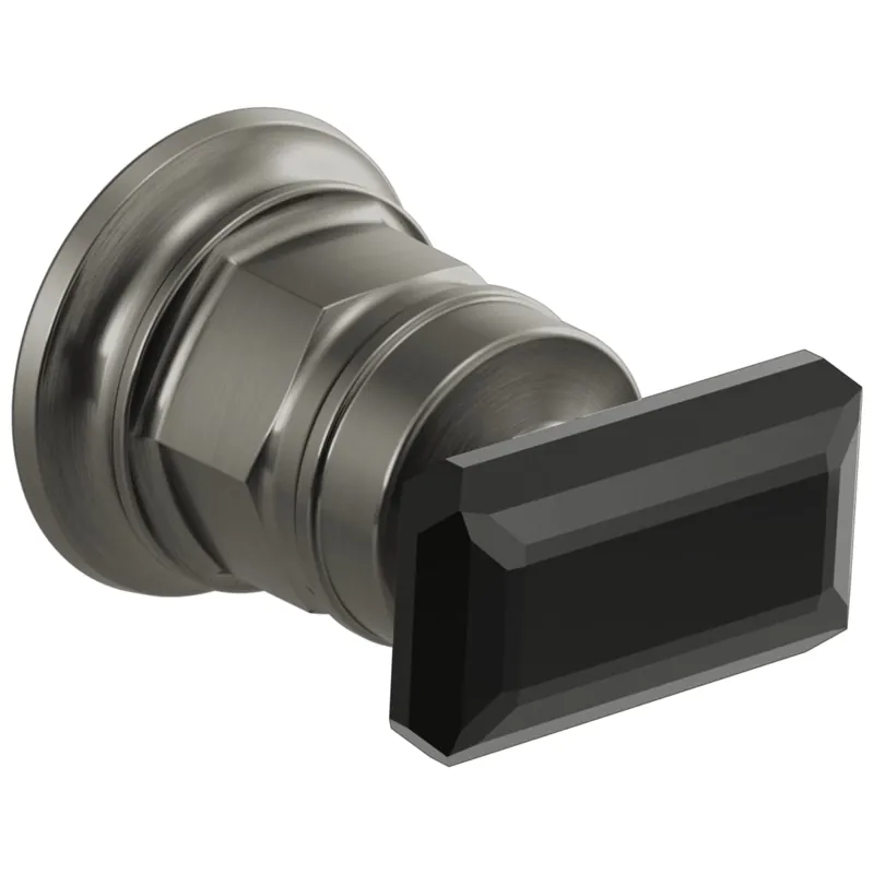 BRIZO HK5876-SLBC Invari Wall Mount Lavatory Black Crystal Knob Handle Kit