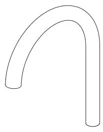 Brizo RP91789GL Litze Arc Spout Assembly in Luxe Gold