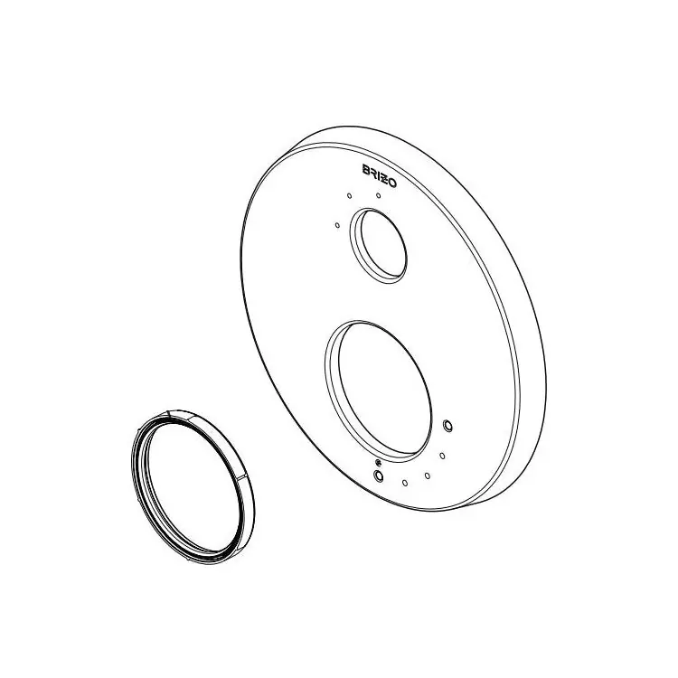 Brizo RP100645GL Escutcheon Odin Assembly for Pressure Balance Thermostatic Valve 9/16 Inch
